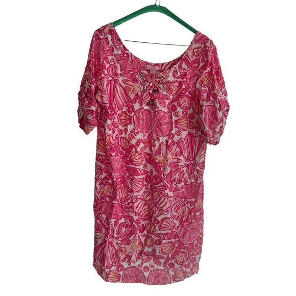 Lilly Pulitzer seashell pink/white print Size L - Picture 5 of 5